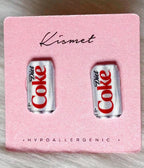 Diet Coke Girlie Stud Earrings
