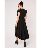 Hell Bunny Black Moth Embroidered Interlude Dress