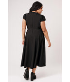 Hell Bunny Black Moth Embroidered Interlude Dress