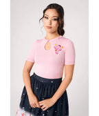 Hell Bunny Pink Snow Bear Top