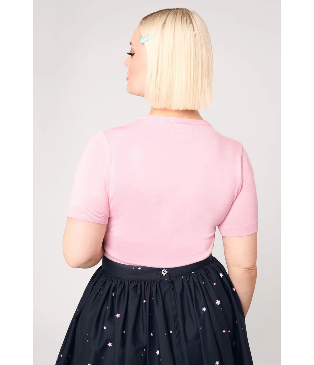 Hell Bunny Pink Snow Bear Top
