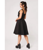 Hell Bunny Black Bow Esme Dress