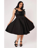 Hell Bunny Black Bow Esme Dress