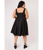 Hell Bunny Black Bow Esme Dress