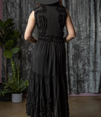 Witchwood Bags Black Kalma Ruffle Maxi Dress