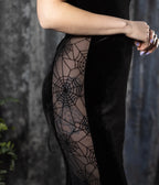 Witchwood Bags Black Velvet Arachne Pencil Skirt