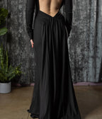 Witchwood Bags Black Open Back Helena Maxi Dress