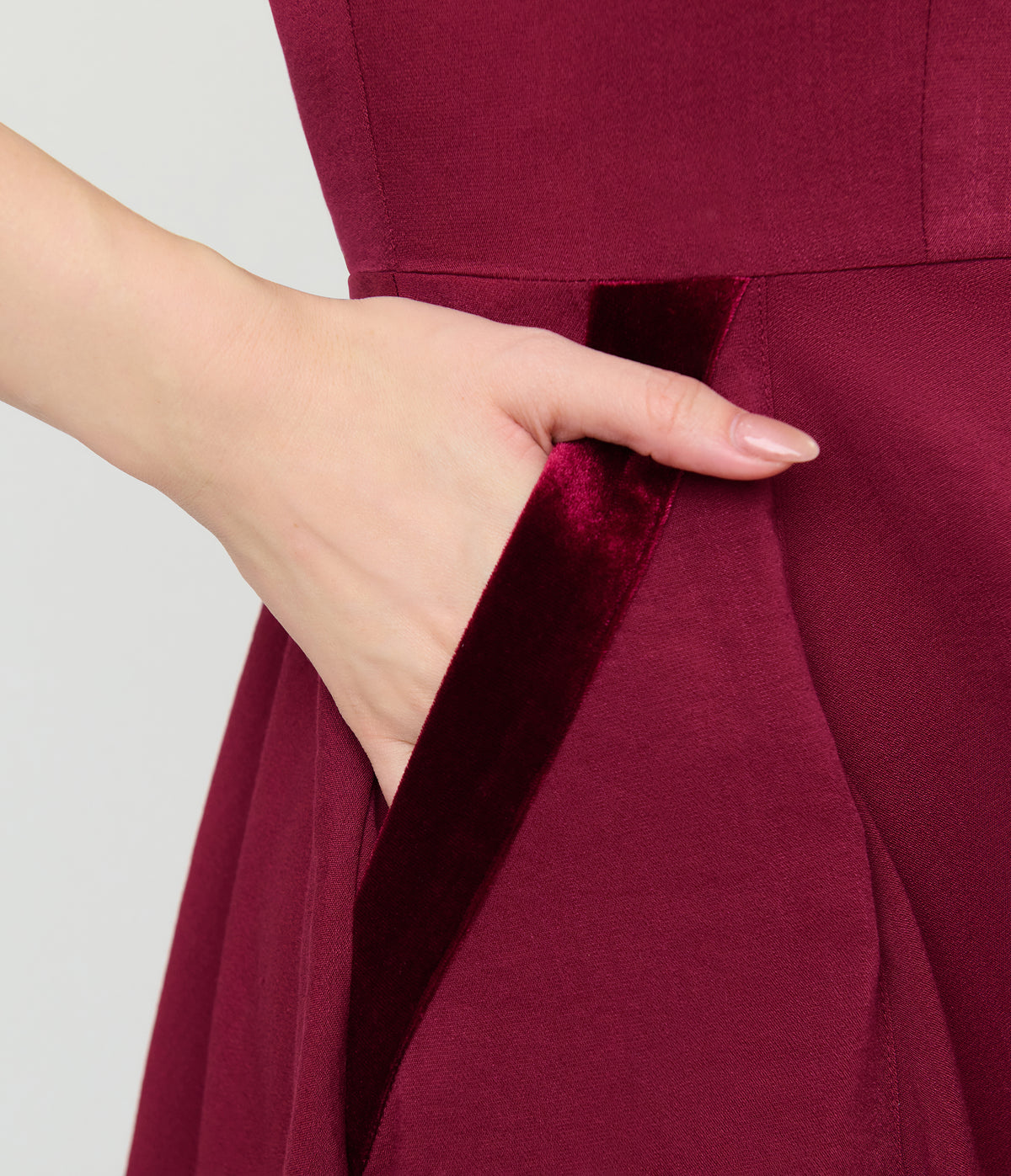 Unique Vintage Burgundy Gale Shirt Dress