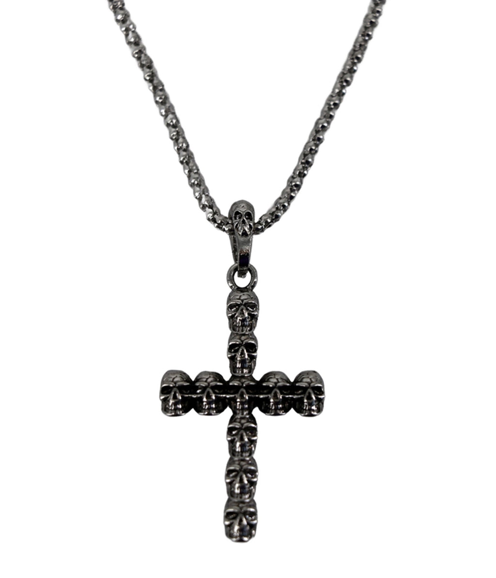 Skull Cross Pendant Necklace