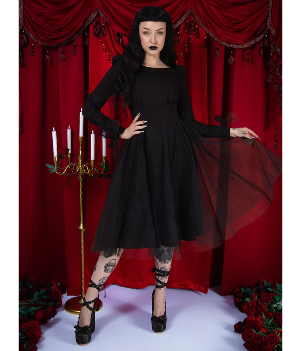 Elle Rebel Black Swan Tulle Dress