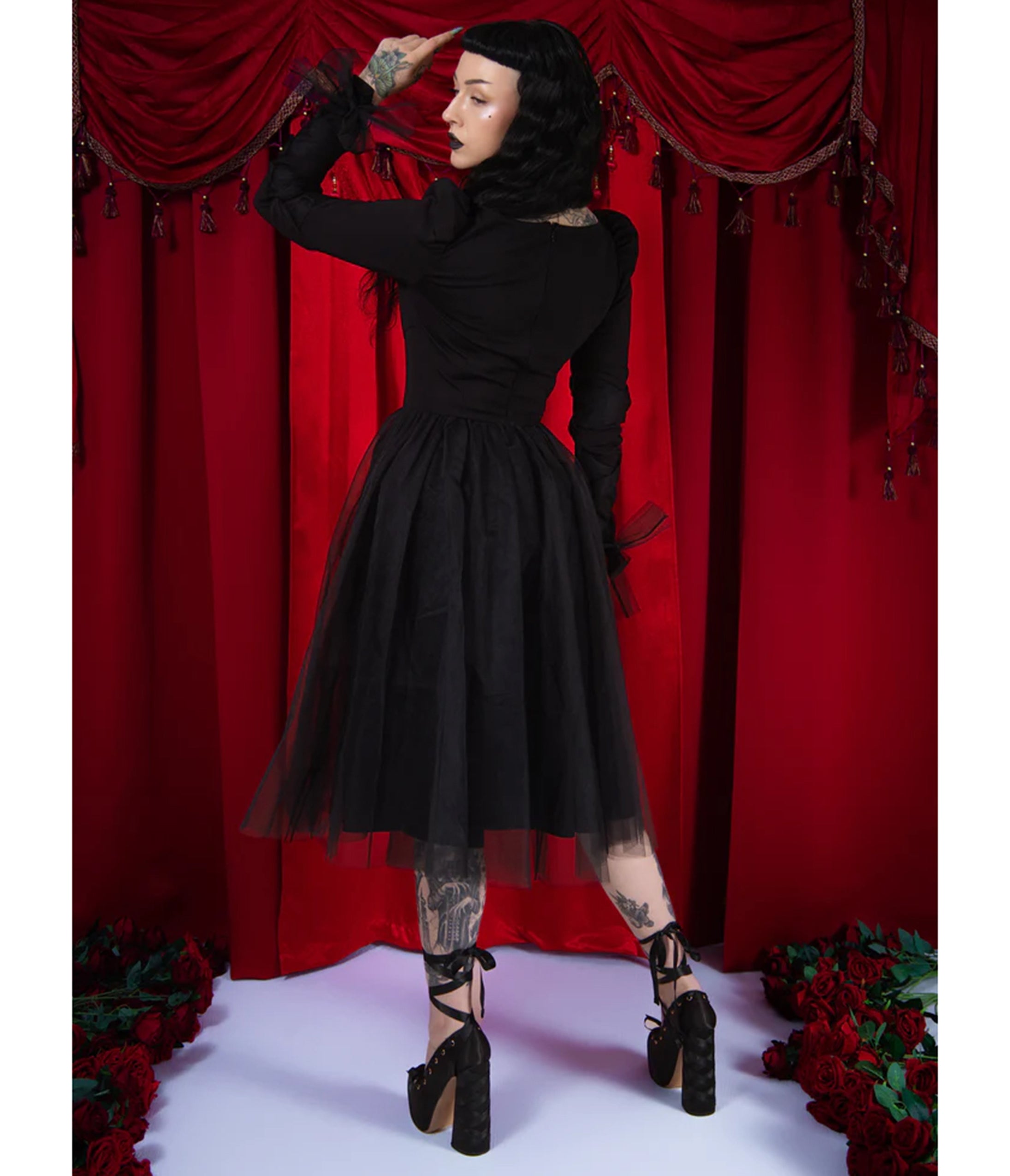 Elle Rebel Black Swan Tulle Dress