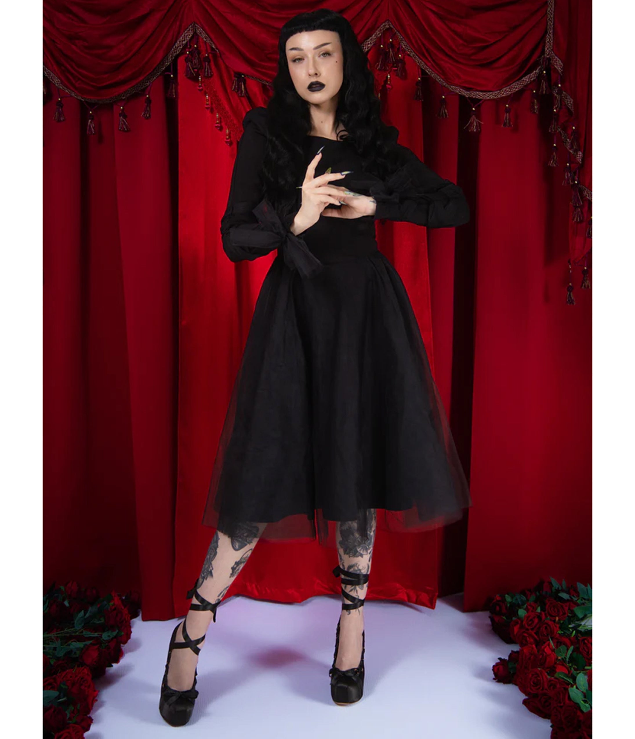 Elle Rebel Black Swan Tulle Dress