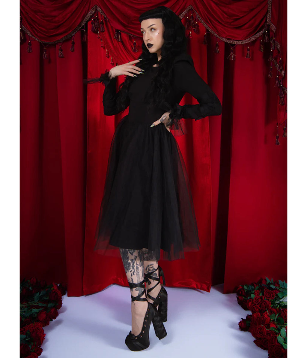 Elle Rebel Black Swan Tulle Dress