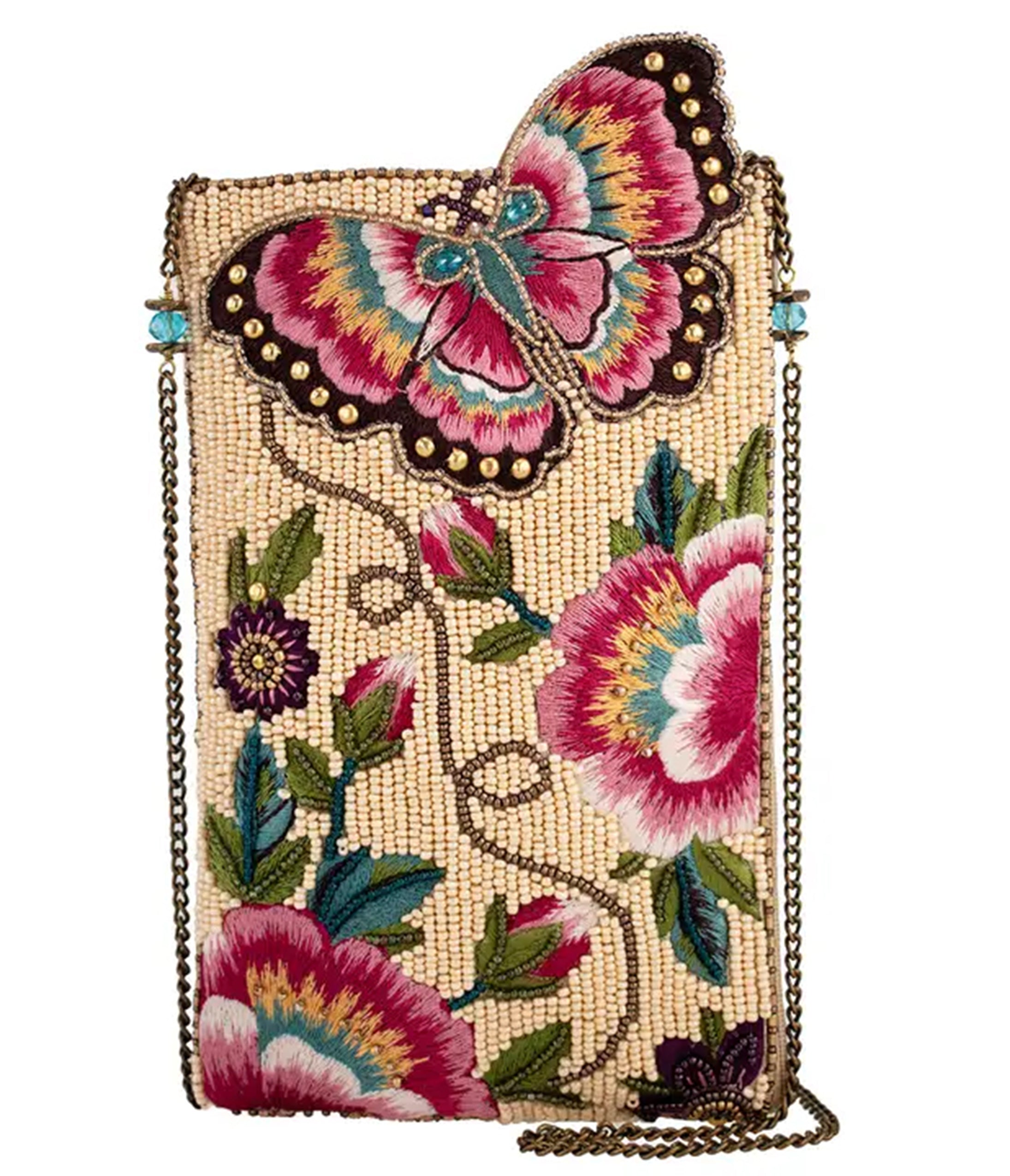 Mary Frances Butterfly Garden Crossbody Bag