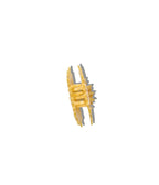Yellow Sun Face Hair Claw Clip