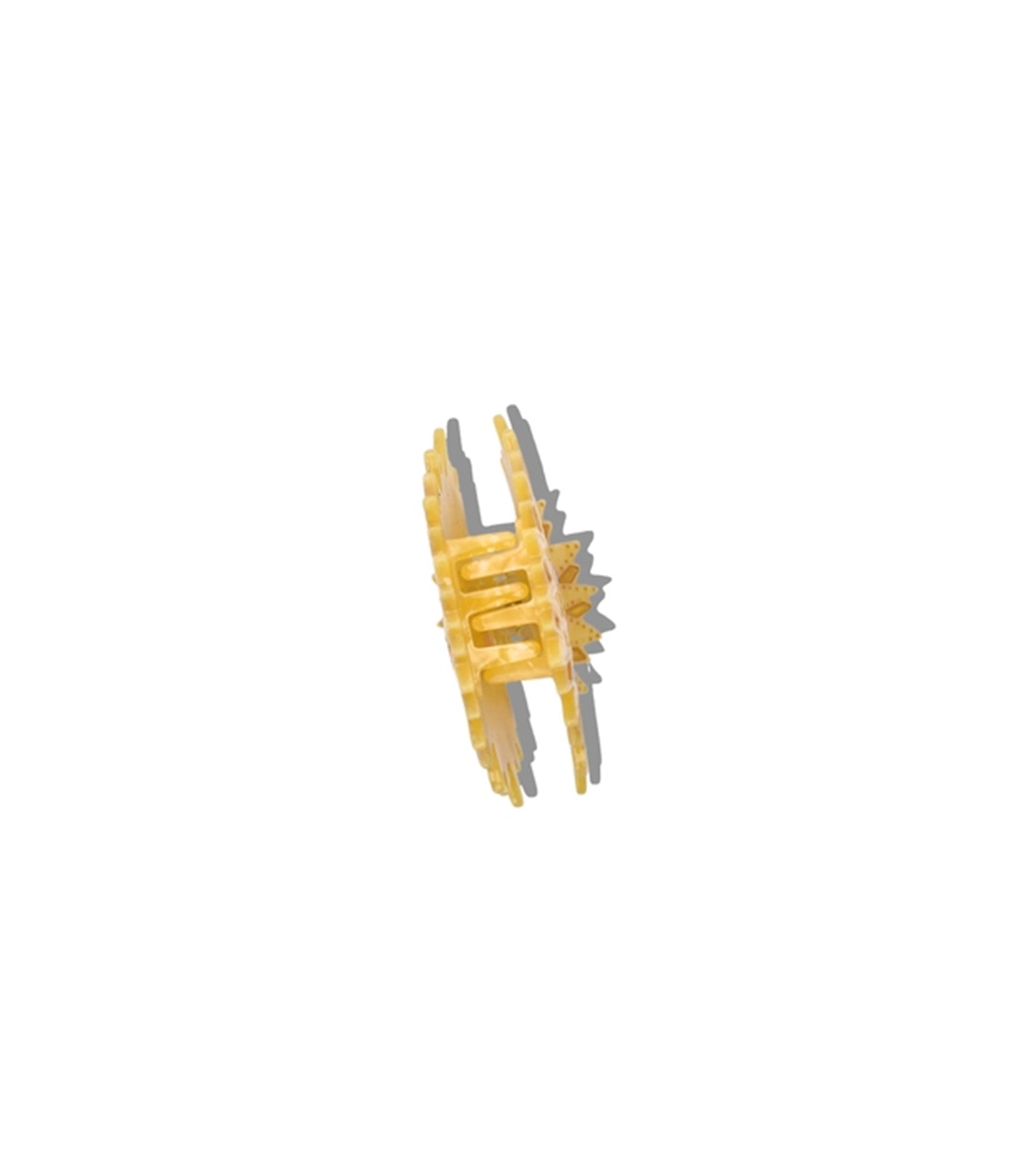 Yellow Sun Face Hair Claw Clip