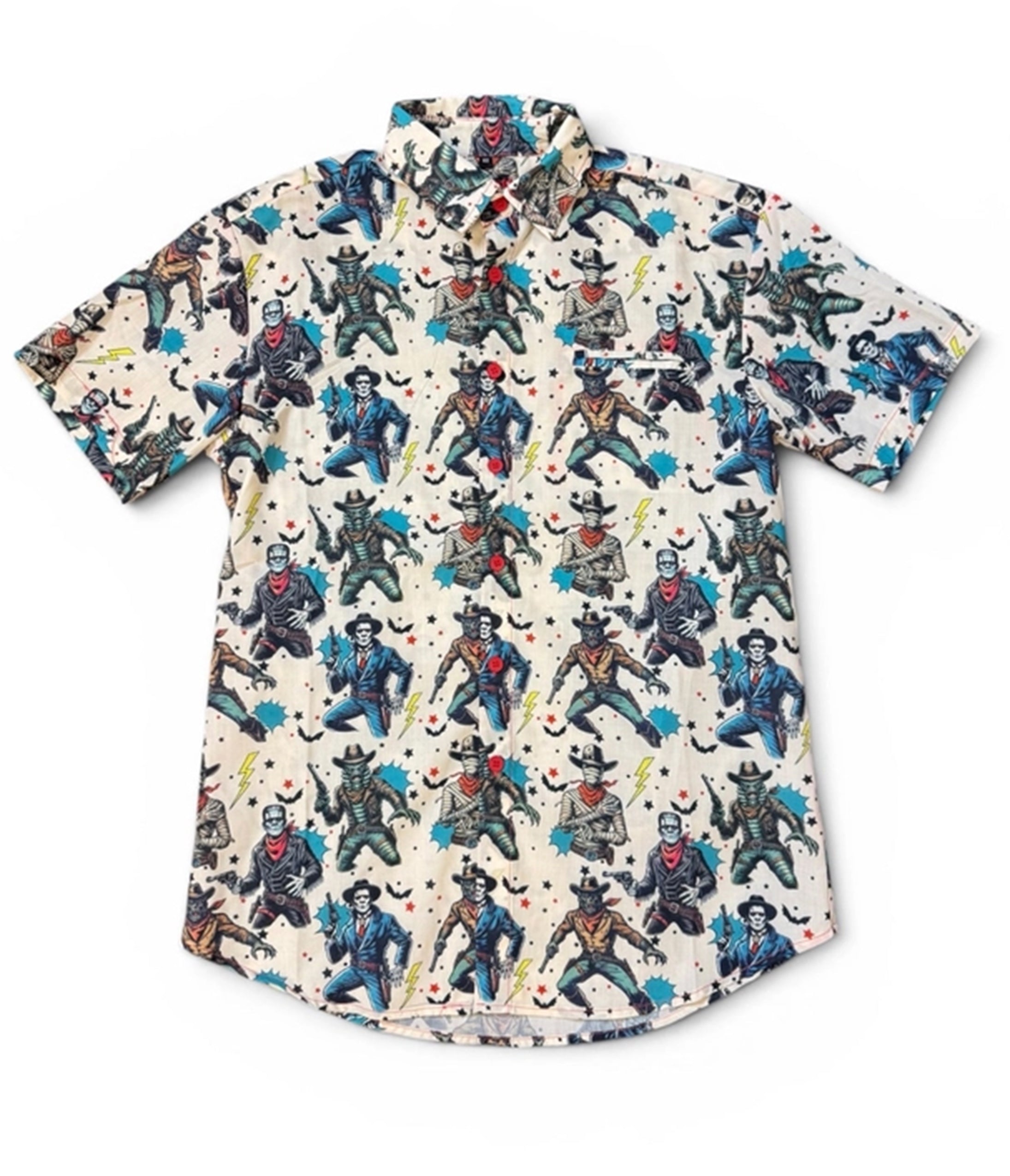 Y'allternative Collection Classic Monsters Button-Up Shirt