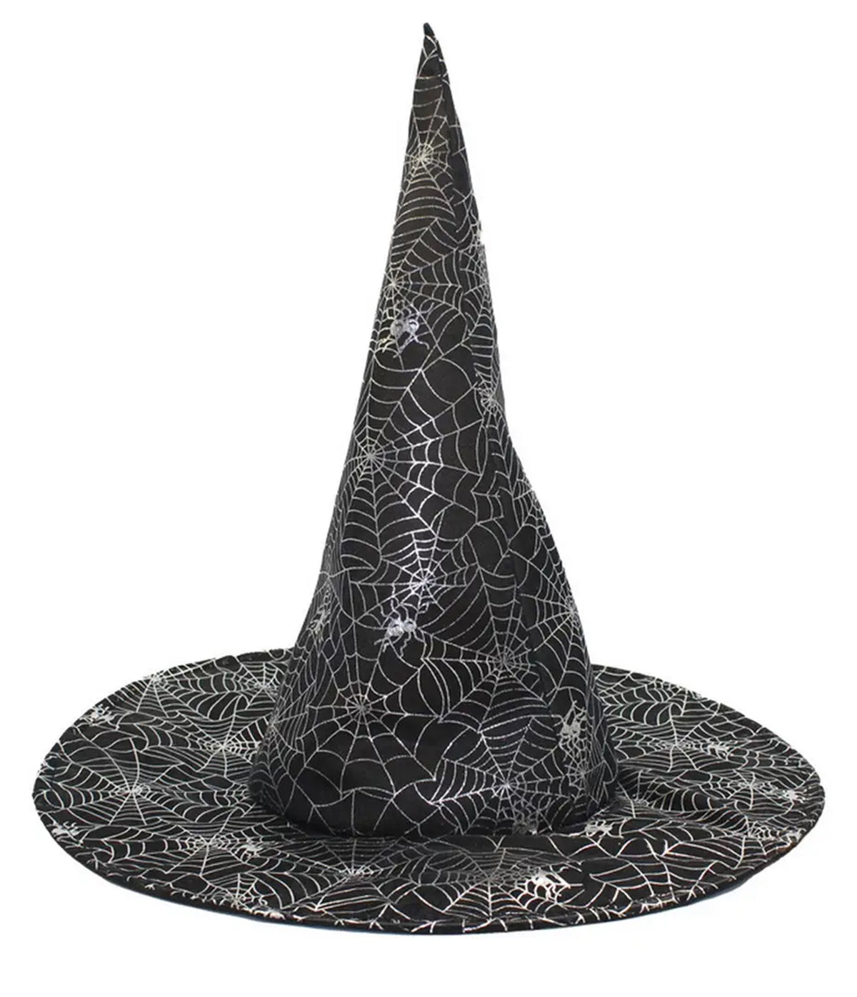 Black Spider Web Witch Hat