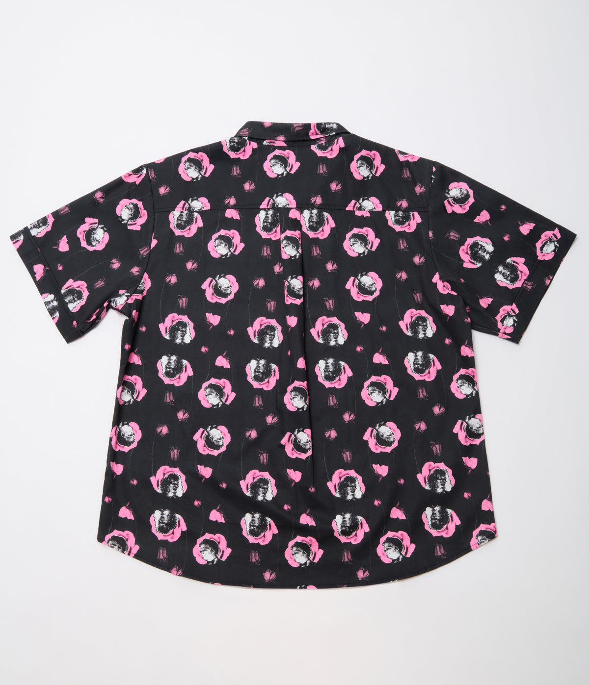 Beetlejuice x Unique Vintage Plus Size Black & Pink Adam & Barbara Mens Button Up Shirt