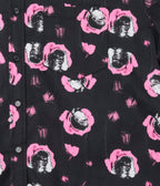 Beetlejuice x Unique Vintage Plus Size Black & Pink Adam & Barbara Mens Button Up Shirt