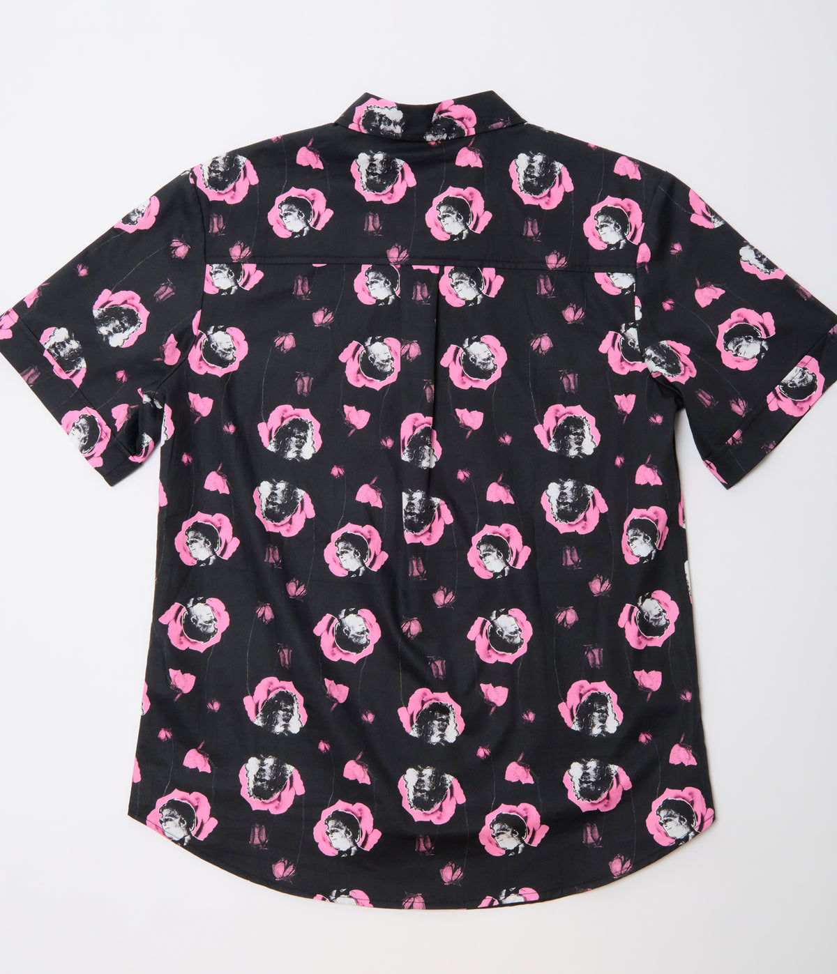 Beetlejuice x Unique Vintage Black & Pink Adam & Barbara Mens Button Up Shirt