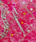 Silver Tone Fantasy Sword Novelty Pen