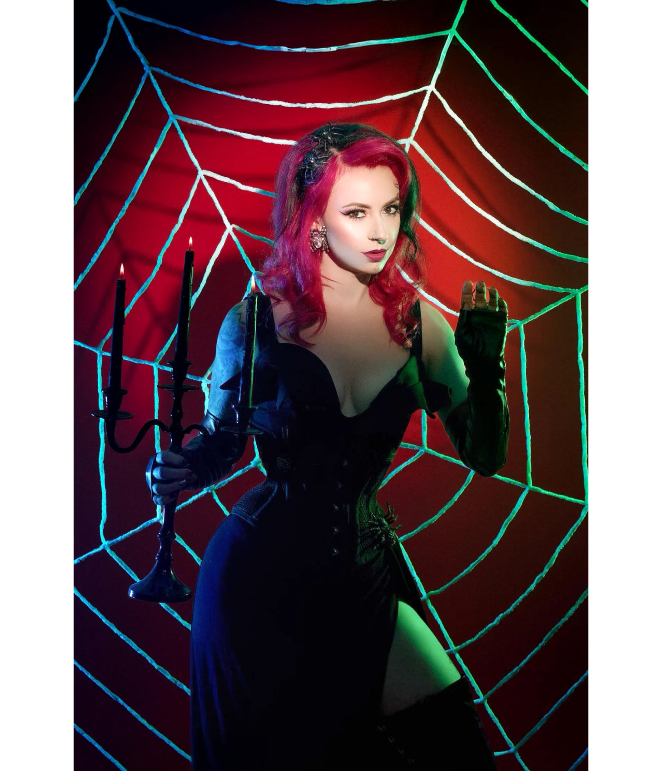 Weasel Wear Black Queen of the Night Maxi Dress