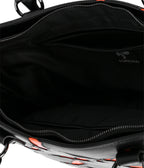 Foxblood Black & Orange Bat Leatherette Tote Bag