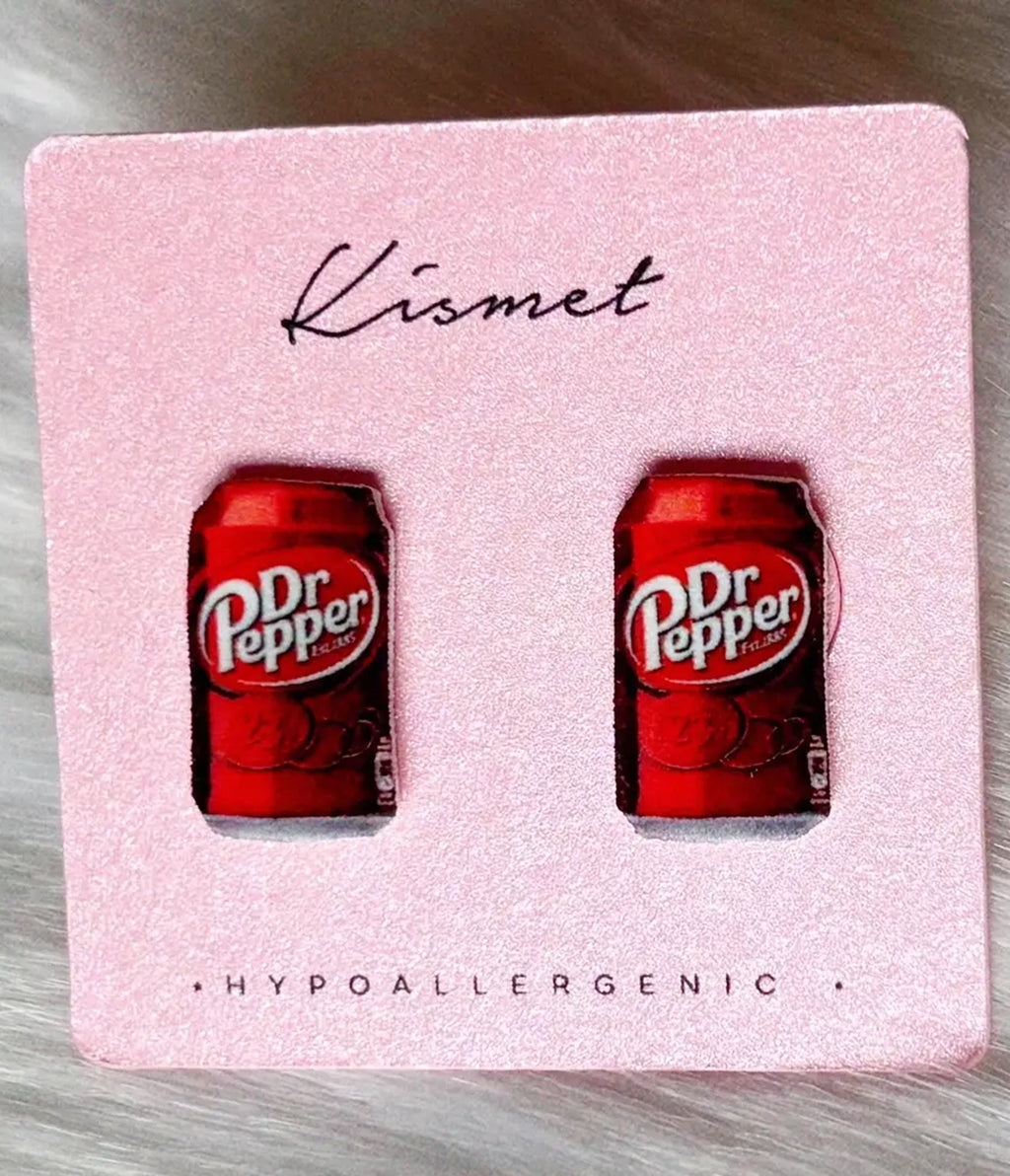 Dr Pepper Girlie Stud Earrings