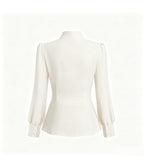 Ivory 1950's Bow Blouse