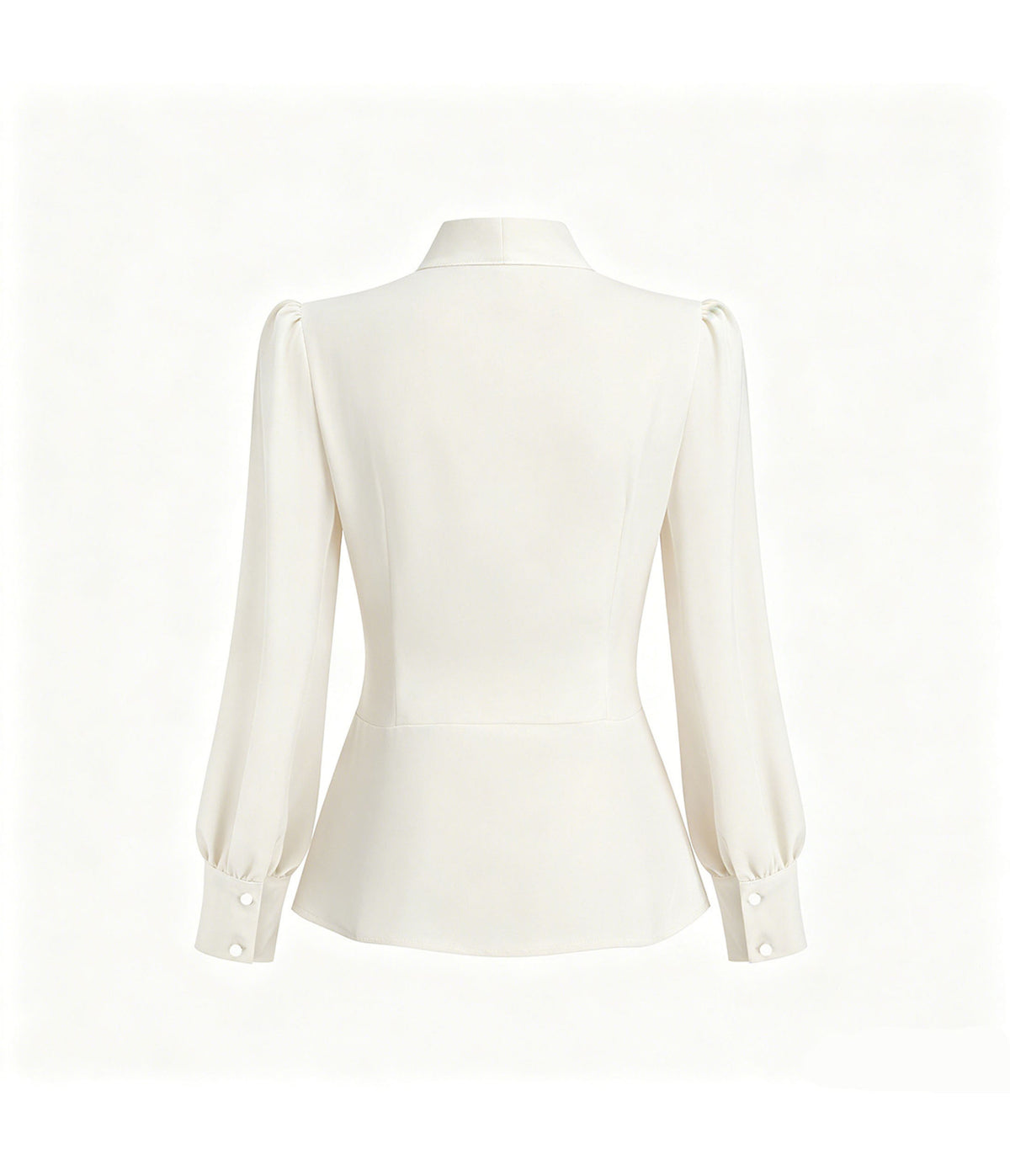 Ivory 1950's Bow Blouse