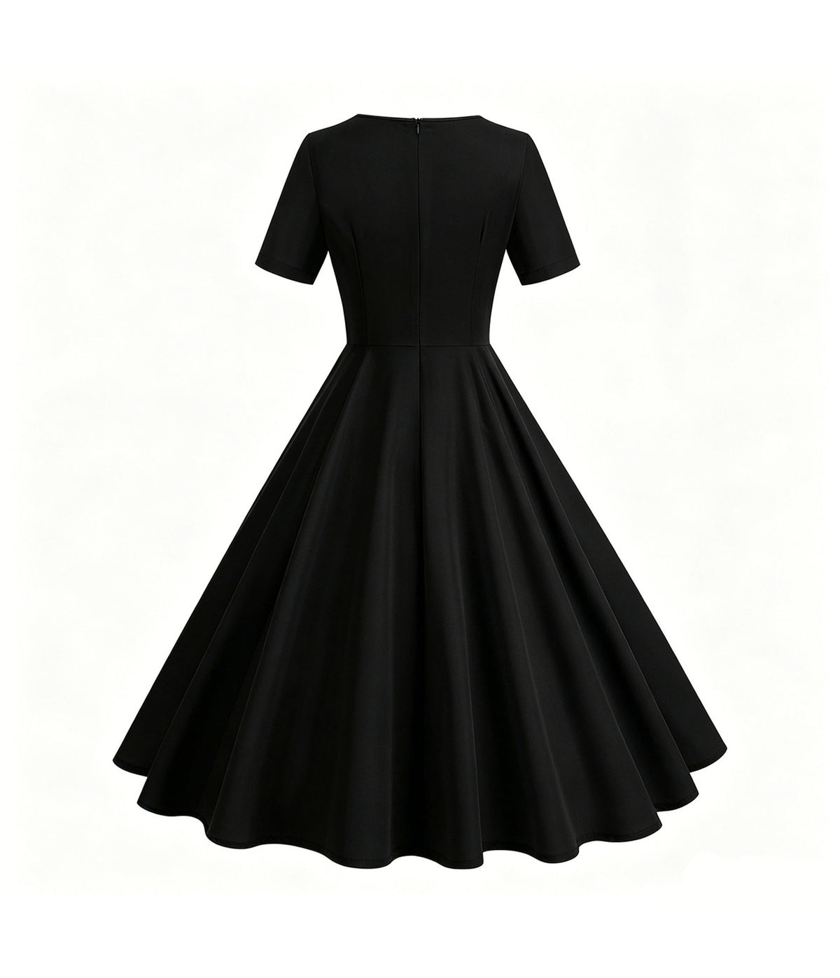 Black 1950's Chiffon Dress