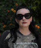 Black Thorn Cat Eye Sunglasses