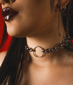 Silver Tone Whispers of Iron Choker