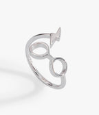 Silver Tone Harry Potter™ Glasses & Lightning Bolt Wrap Ring