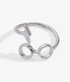 Silver Tone Harry Potter™ Glasses & Lightning Bolt Wrap Ring