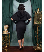 Black Sequin Tweed Helena Capelet & Skirt Set