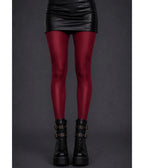 Burgundy High Shine Tights