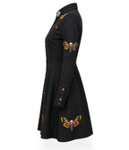 Black Death’s Head Moth Western Dress