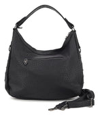 Black Vegan Leather Skull Handbag