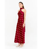 Red Polka Dot Magdalena Maxi Dress