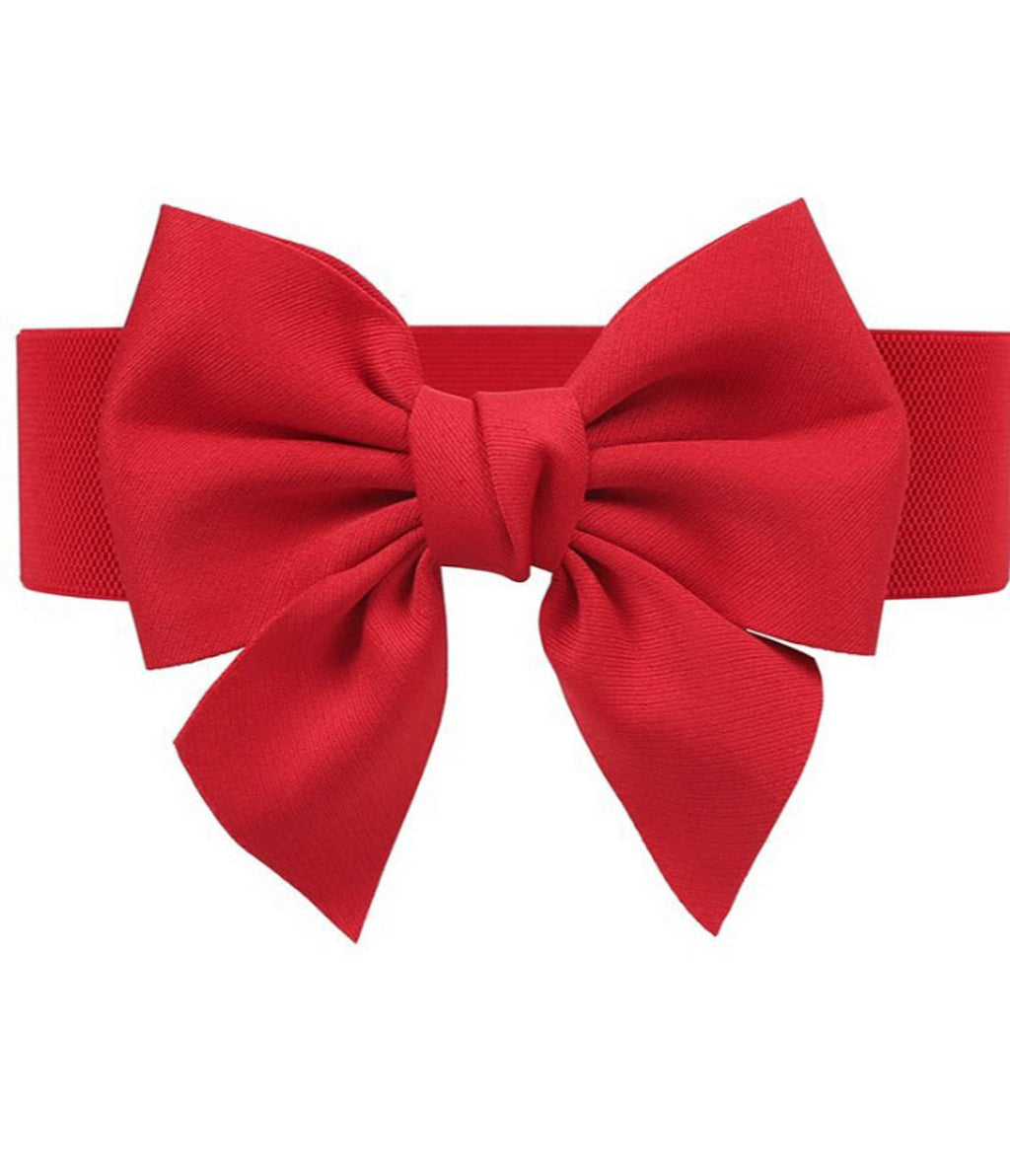 Red Bow Cinch Belt