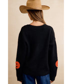 Black Pumpkin Patch Cardigan