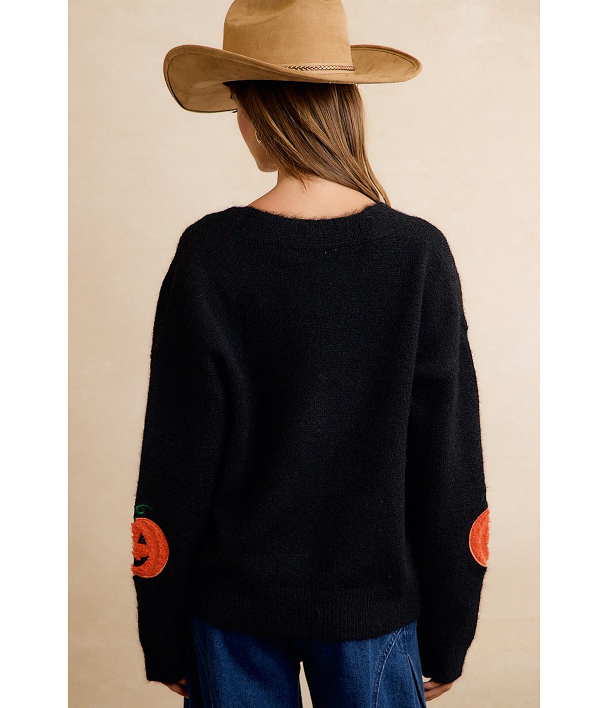 Black Pumpkin Patch Cardigan