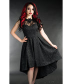 Black Bat Succubus High-Low Dress