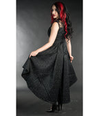 Black Bat Succubus High-Low Dress
