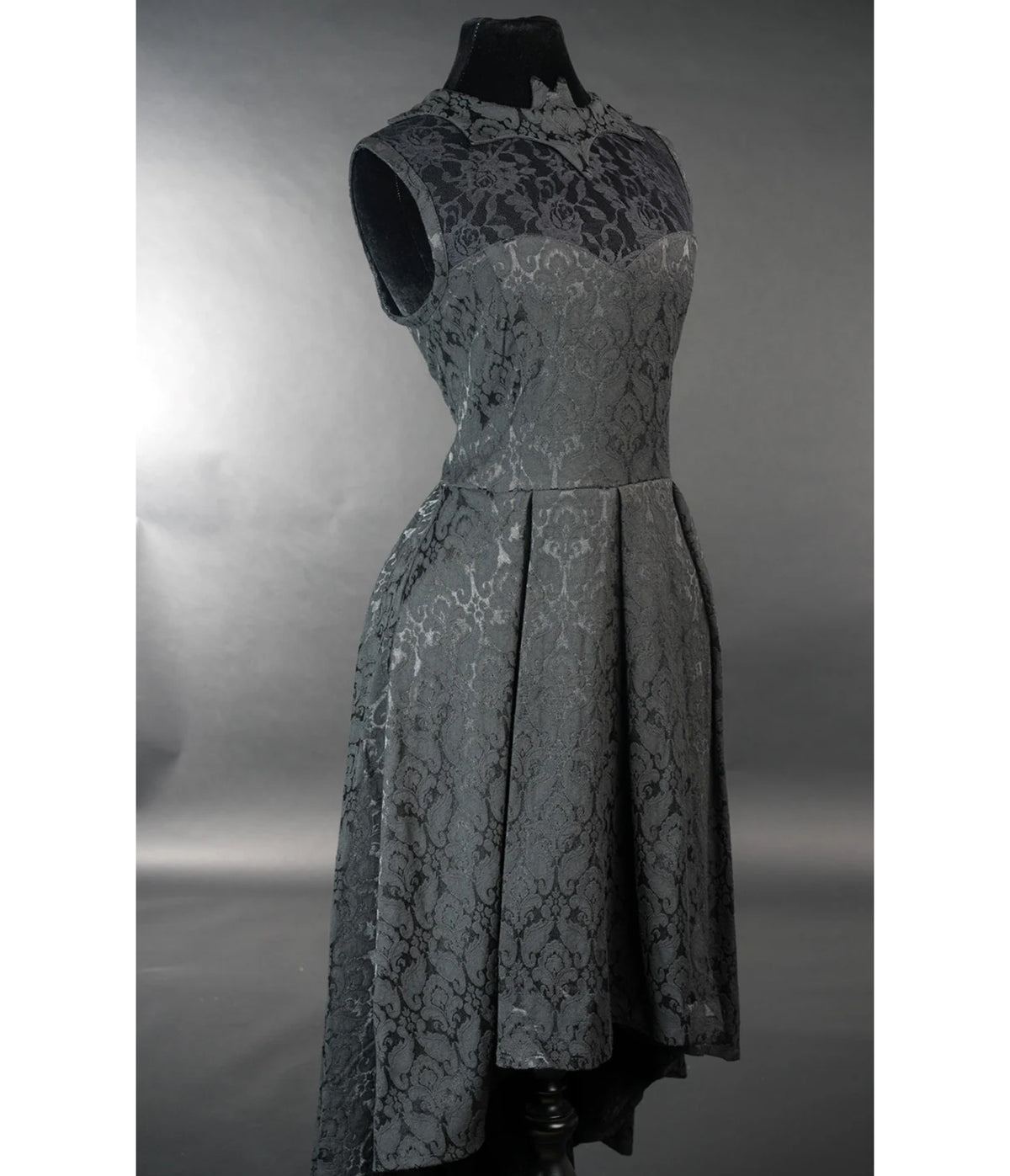 Black Bat Succubus High-Low Dress
