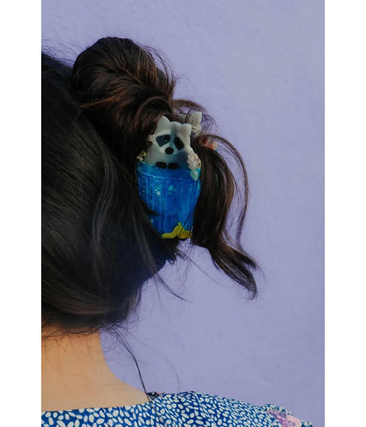 Trash Raccoon Hair Claw Clip