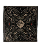 Black Mothman Print Hair Scarf