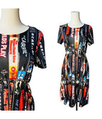 Witchwood Bags Black Horror Movies Print Skater Dress